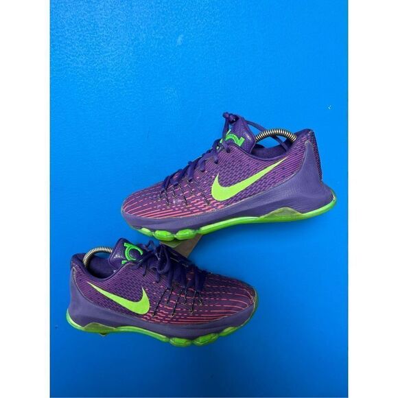 Nike KD 8 (GS) "Suit" Youth Purple/Green Basketball Shoes Size 7Y / 768867-535 - Picture 3 of 6